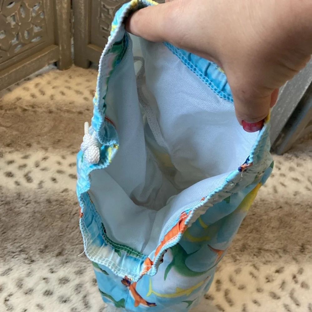 The Children’s Place swim trunks boys 4T shark beach pool party tropical summer